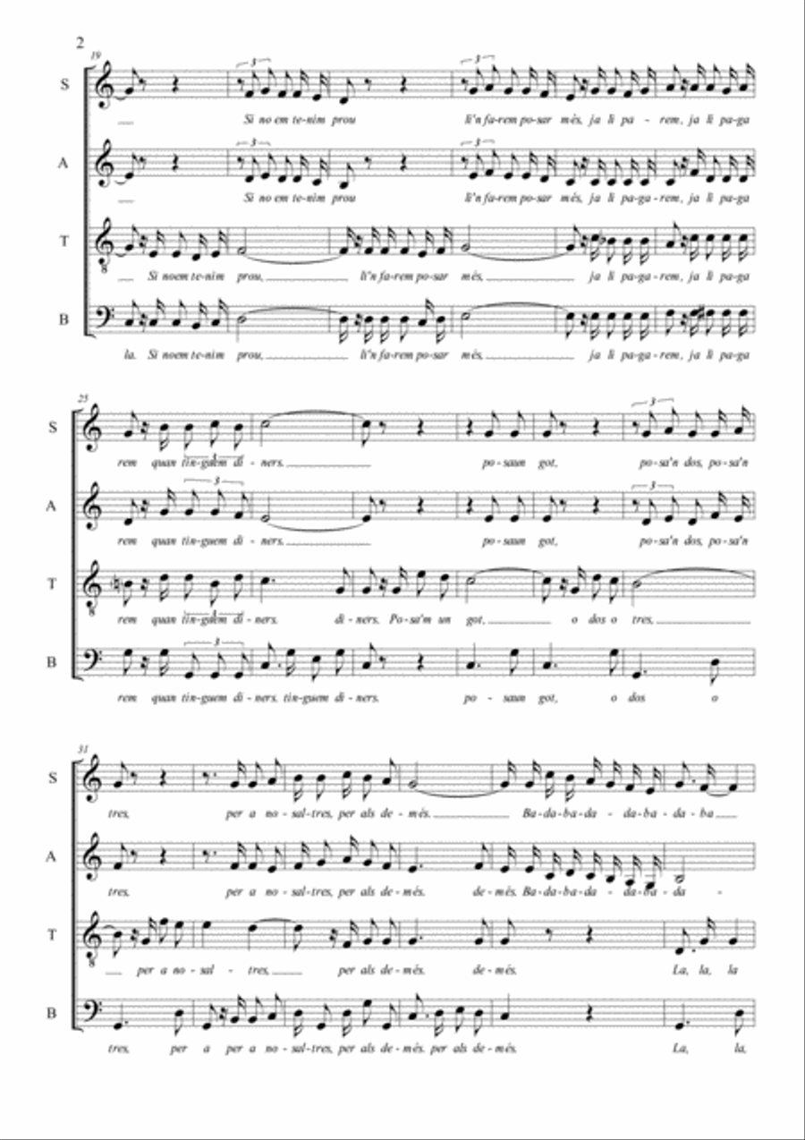 HAVANERA DE BORRIANA 4-Part scores gallery preview page 2