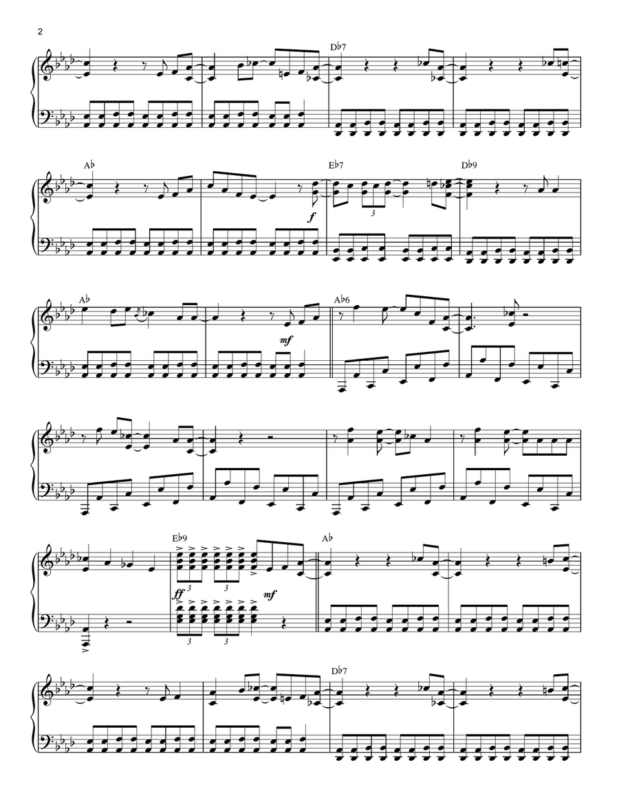 Alright, Okay, You Win [Jazz version] (arr. Brent Edstrom) Piano Solo scores gallery preview page 2