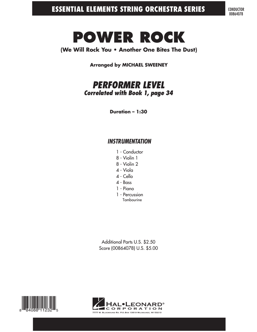 Power Rock - Full Score Power Rock - Full Score Orchestra scores gallery preview page 1