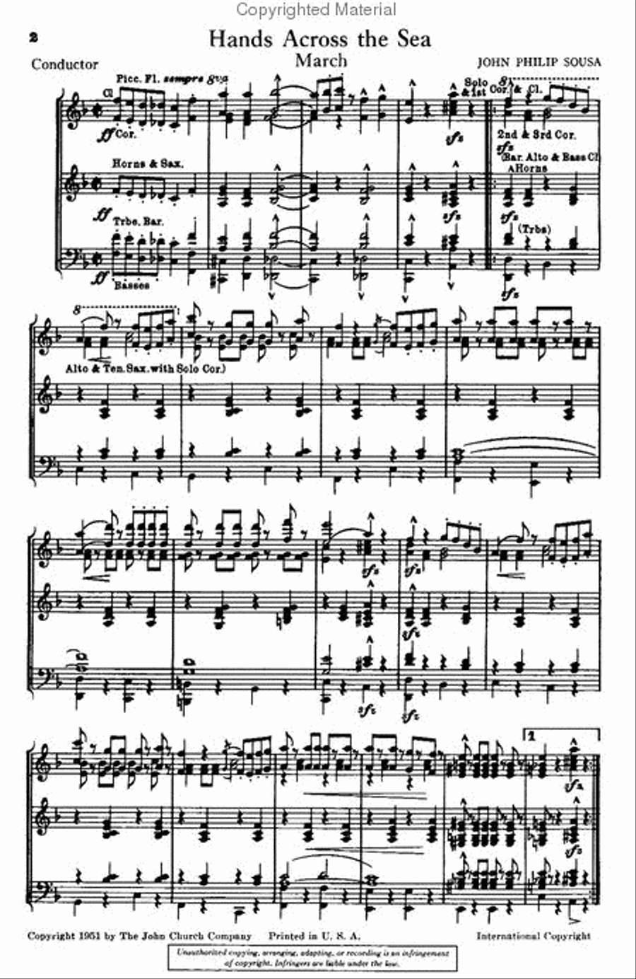 Hands Across the Sea Choir scores gallery preview page 2