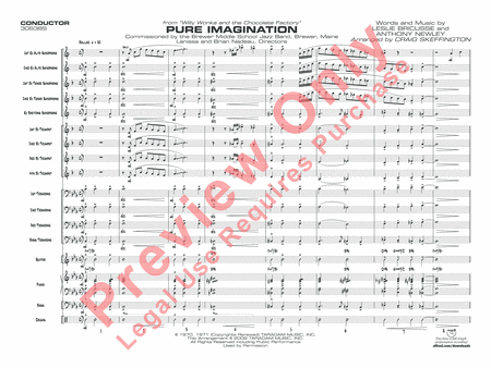 Pure Imagination (from Willy Wonka and the Chocolate Factory) (Score only)
