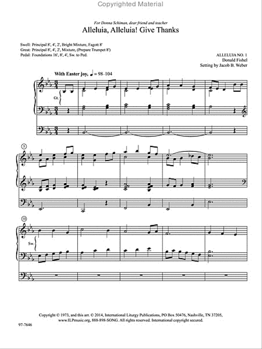 Easter Mosaics Organ scores gallery preview page 2