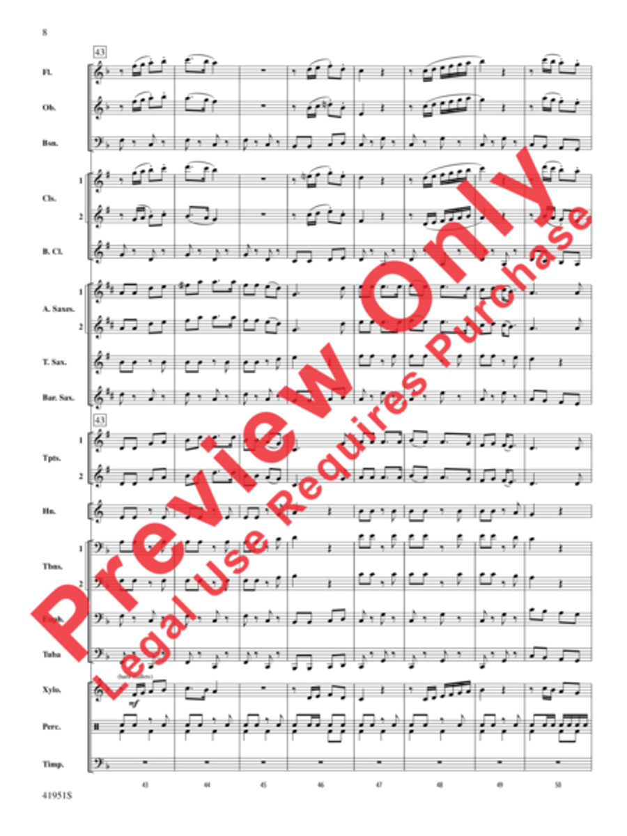 Hobo Train Hobo Train Concert Band scores gallery preview page 9