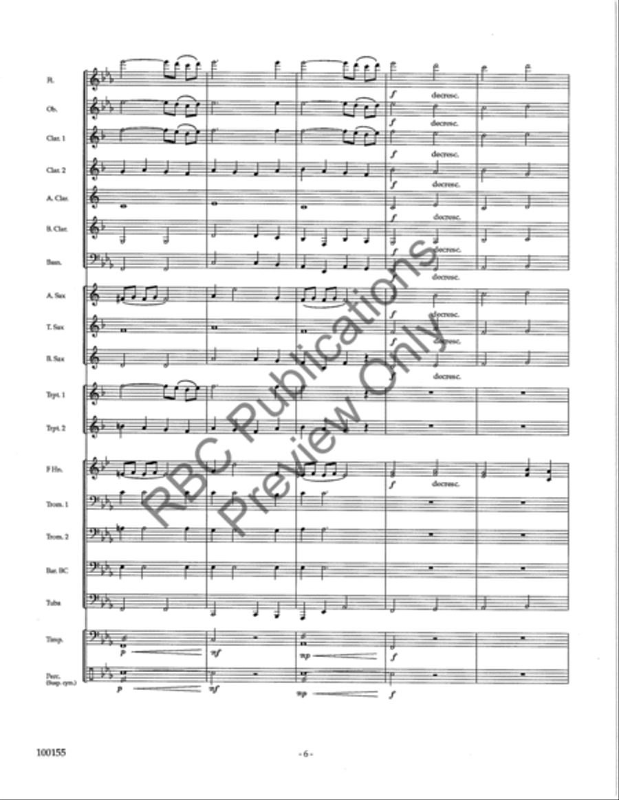 Lyric Essay Concert Band scores gallery preview page 9