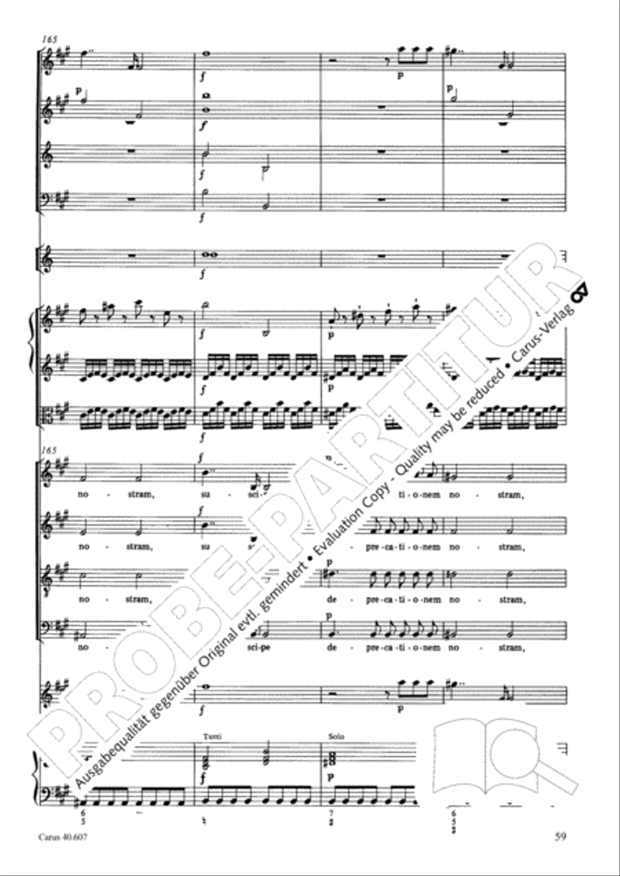 Mass in time of war (Missa in tempore belli) 4-Part scores gallery preview page 69