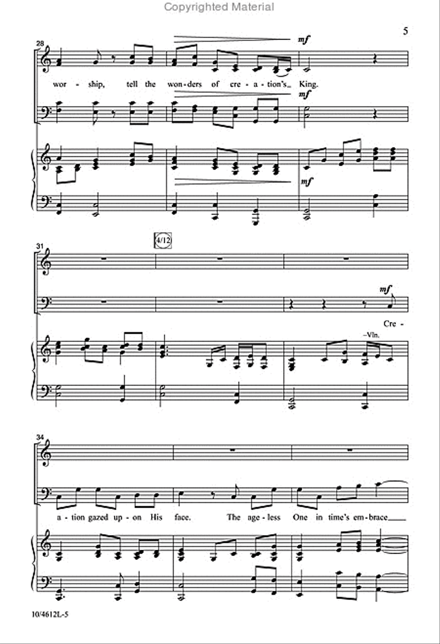 Creation Sings Creation Sings 4-Part scores gallery preview page 5