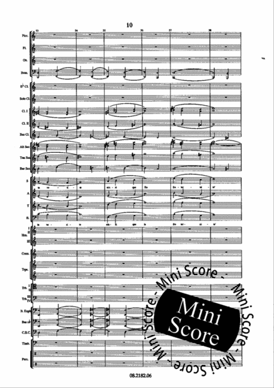 Oratorio Olympique SATB/Harmonie 4-Part scores gallery preview page 14