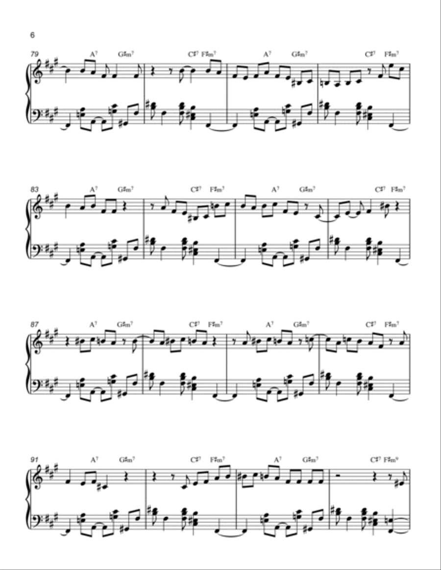 I'm Only Thinking Of Him Piano Solo scores gallery preview page 6