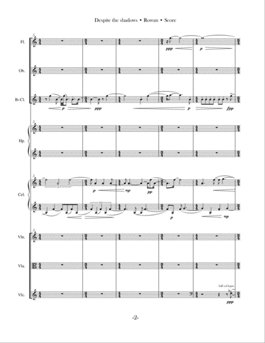Despite the Shadows Large Ensemble scores gallery preview page 2