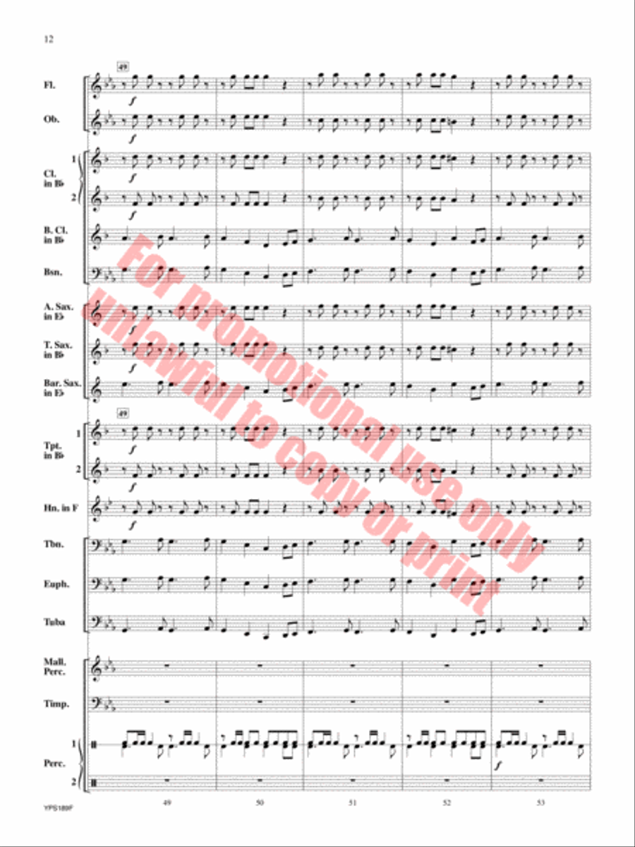 Renaissance Canzona Concert Band scores gallery preview page 13
