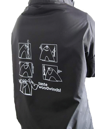 Taste Woodwinds! Raincoat: Black (Large)