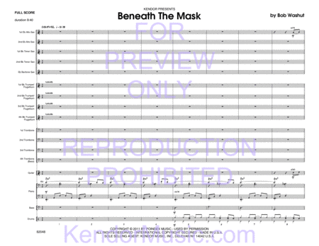 Beneath The Mask (Full Score)