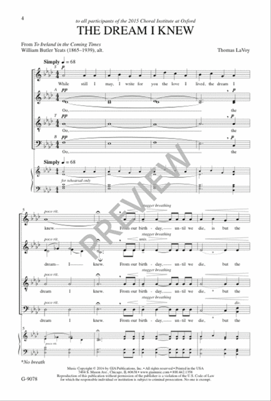The Dream I Knew Divisi scores gallery preview page 5