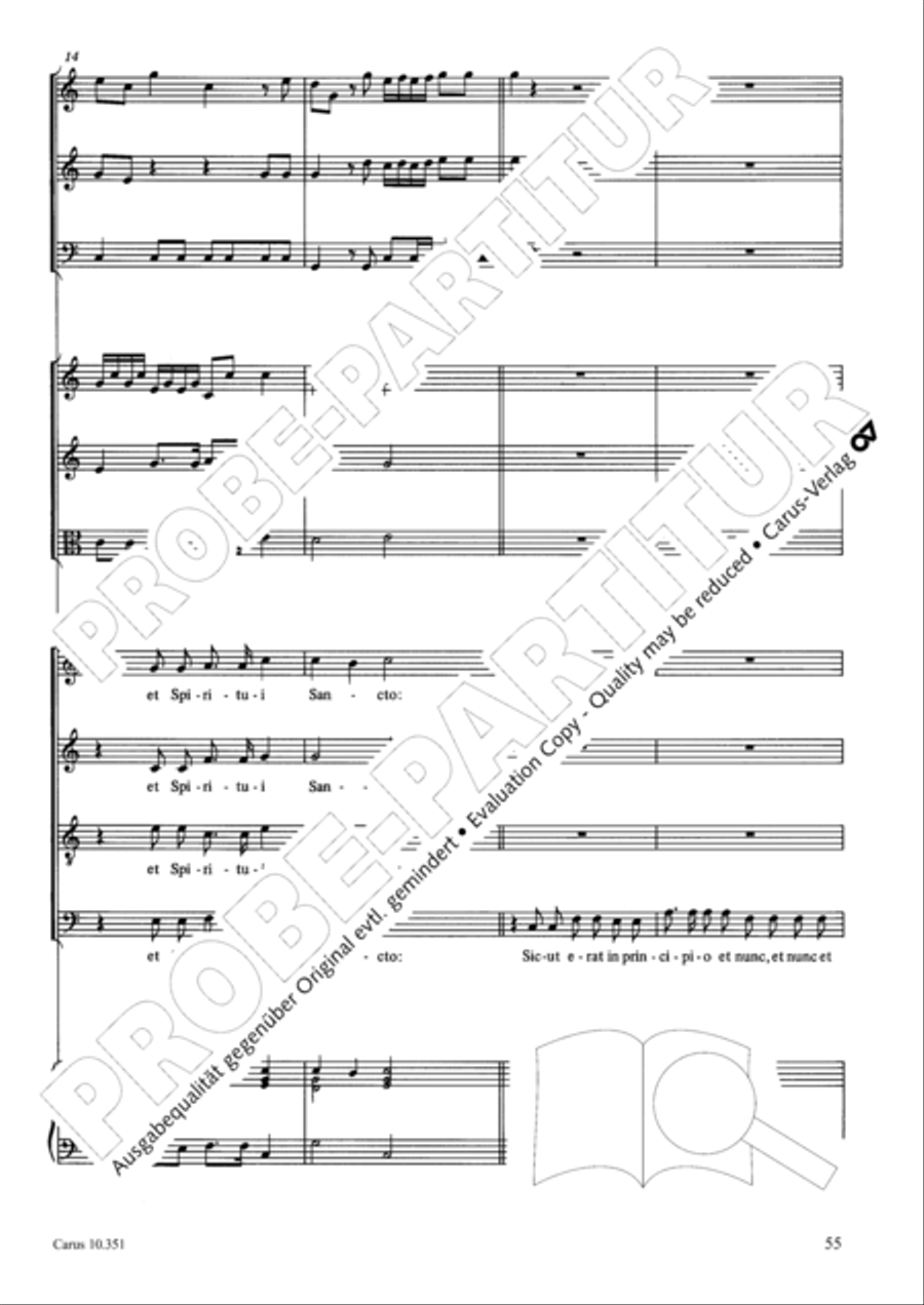Magnificat Magnificat 4-Part scores gallery preview page 56