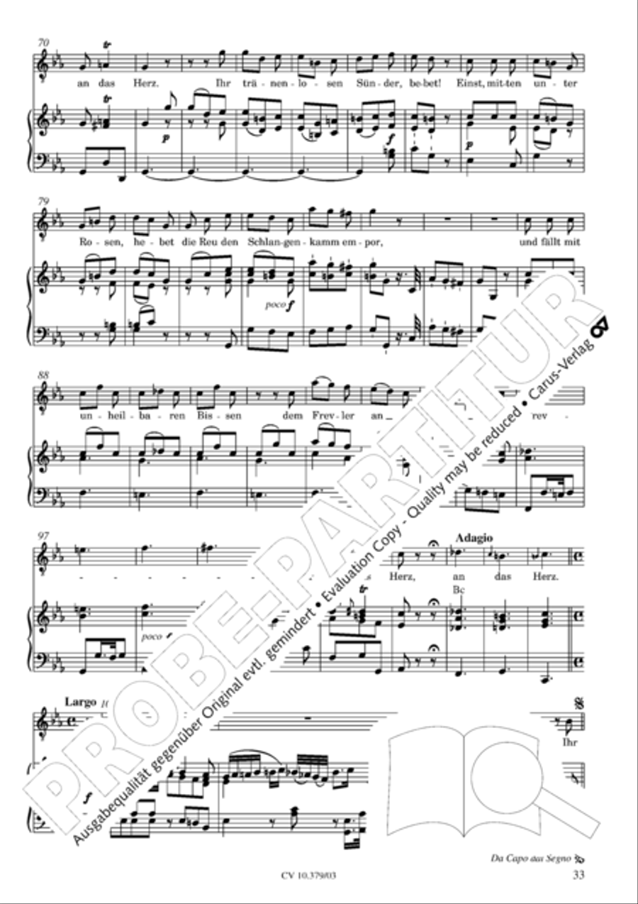 Der Tod Jesu 4-Part scores gallery preview page 34