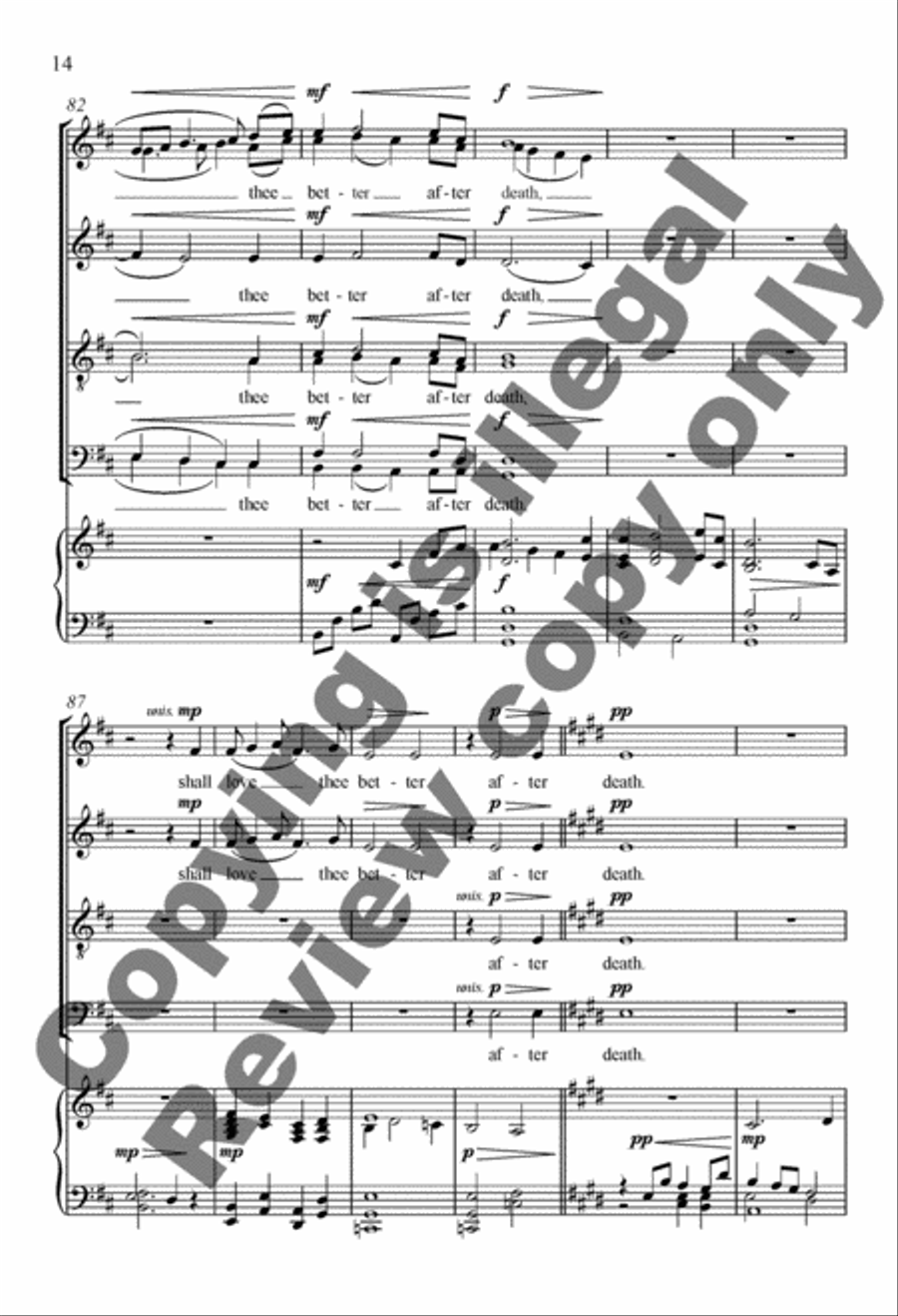 How Do I Love Thee? How Do I Love Thee? 4-Part scores gallery preview page 13