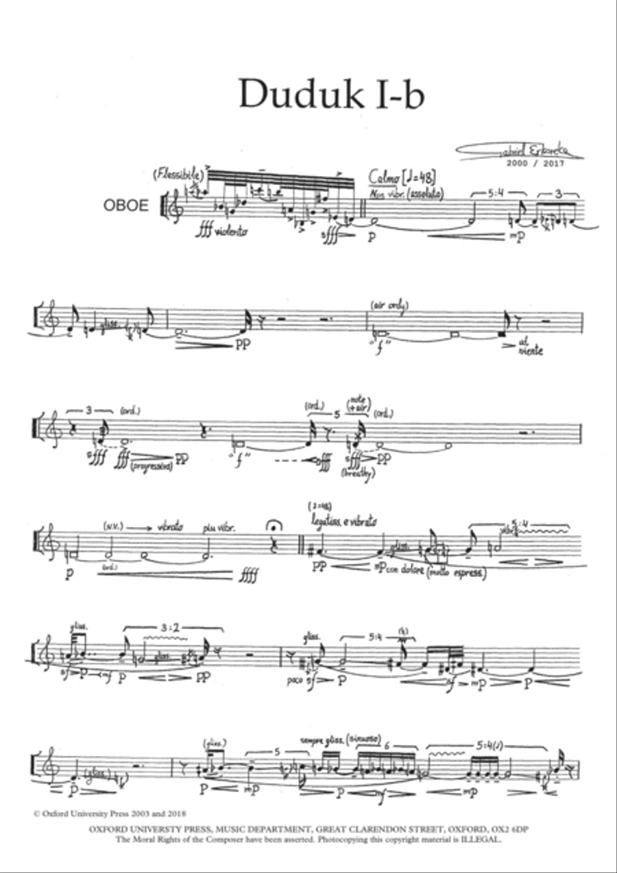 Duduk I-b Oboe Solo scores gallery preview page 2