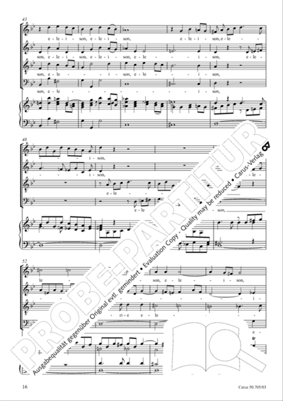 Missa in g. Hasse-Werkausgabe IV/3 4-Part scores gallery preview page 25