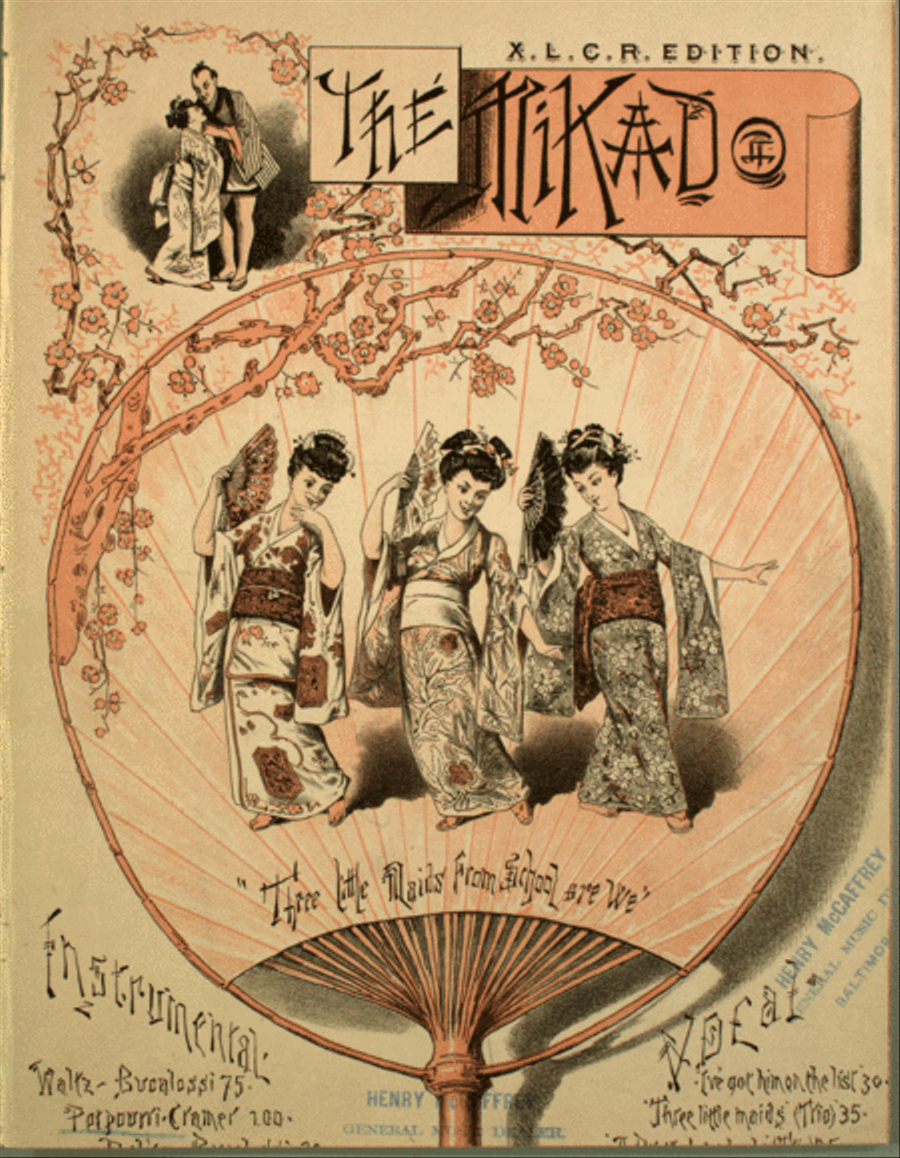 The Mikado. Potpourri Piano Solo scores gallery preview page 1