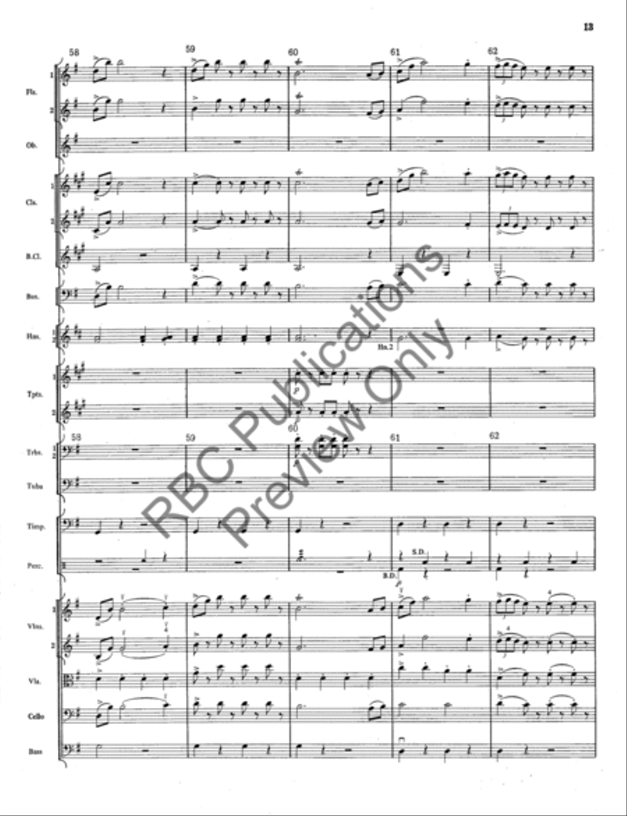 Radetzky March Full Orchestra scores gallery preview page 14