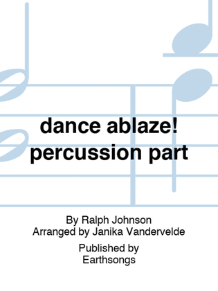 dance ablaze! percussion part