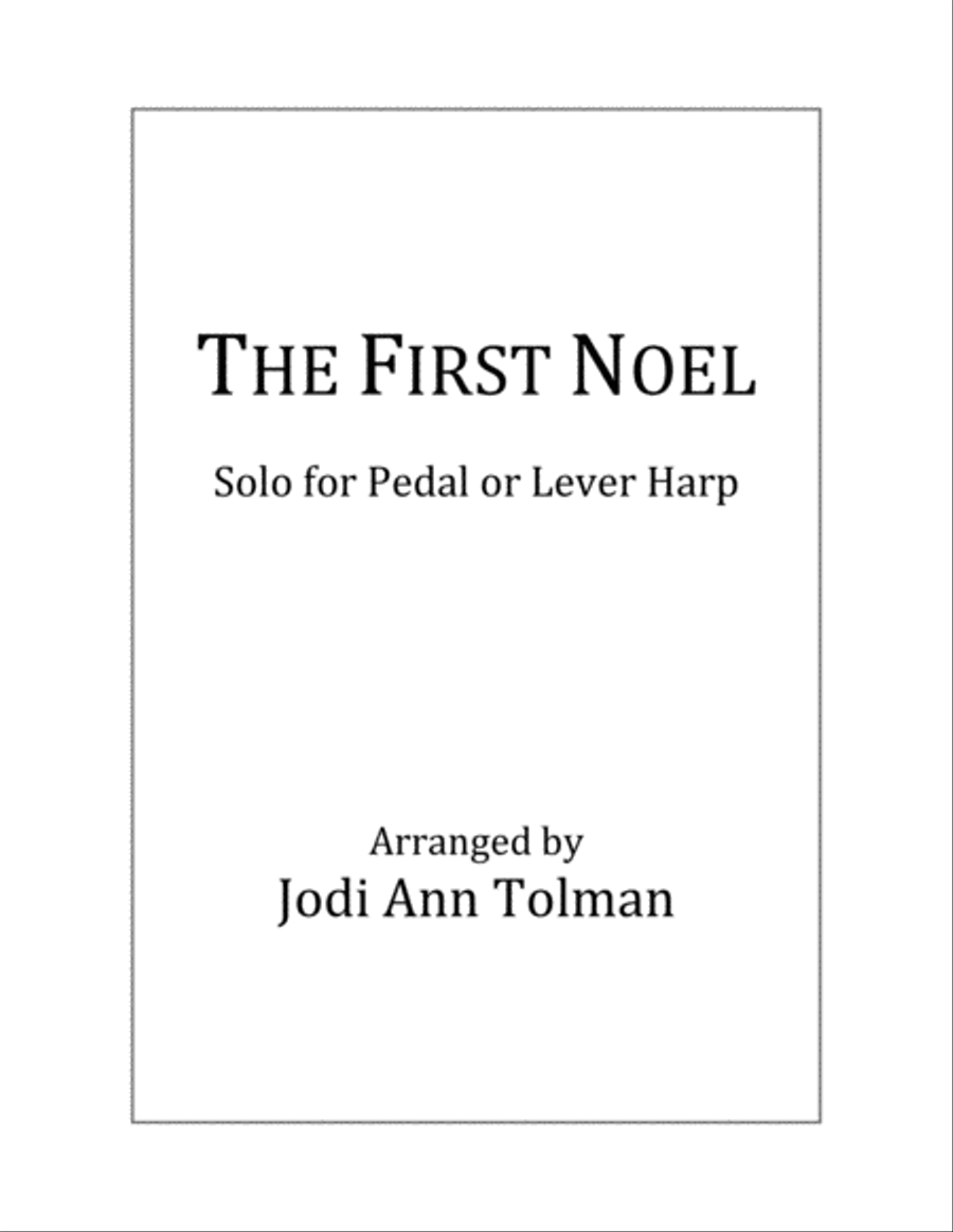The First Noel, Harp Solo Harp scores gallery preview page 1