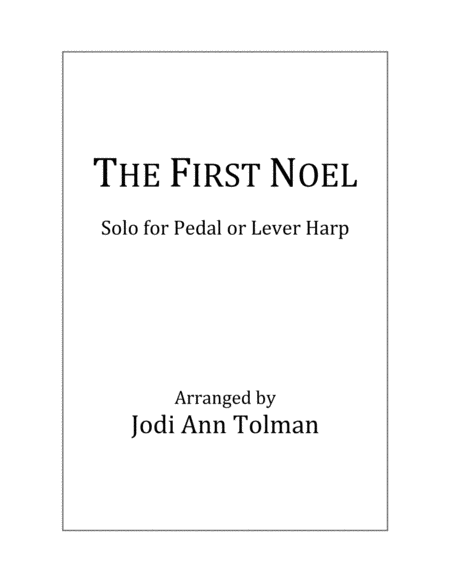 The First Noel, Harp Solo