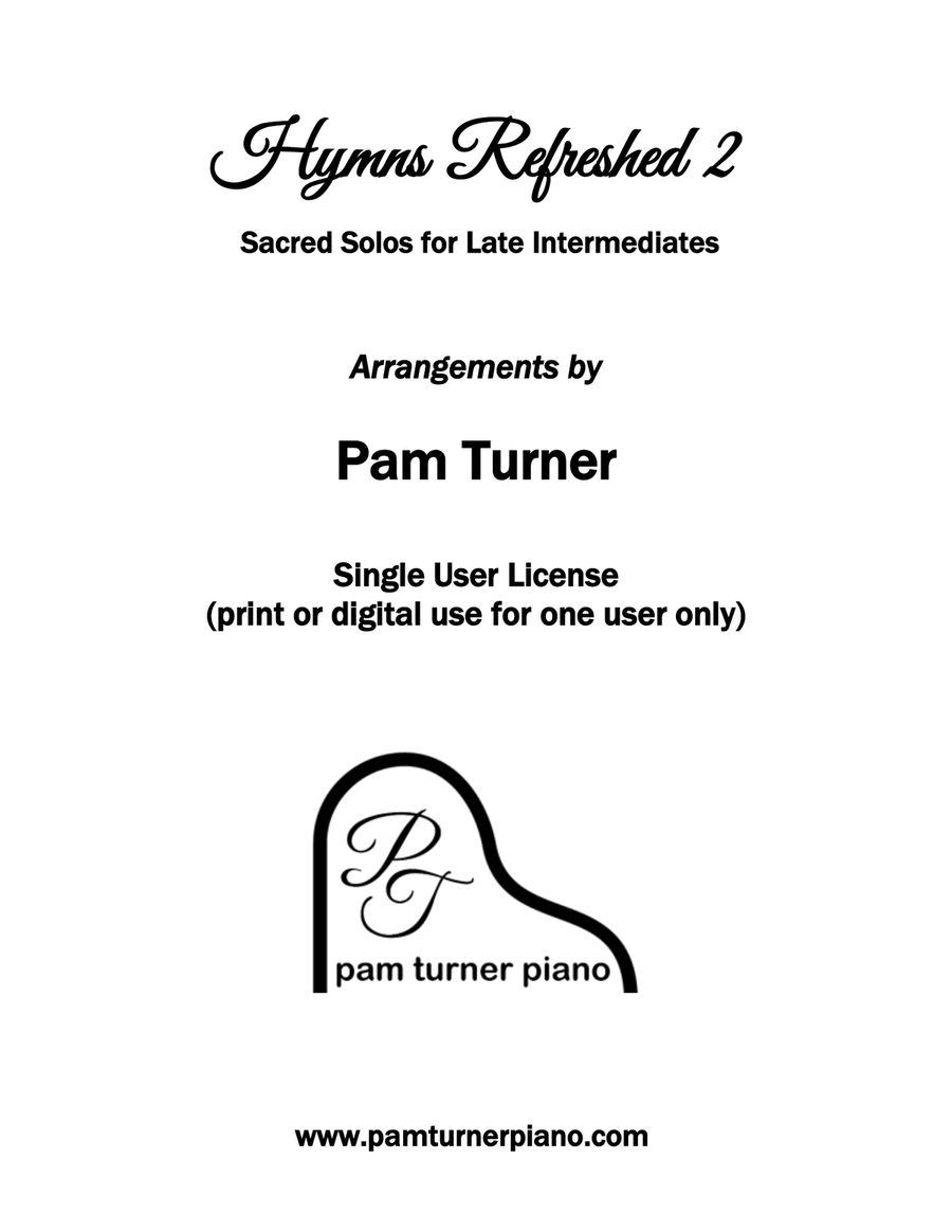 Hymns Refreshed 2 Songbook (12 Sacred Solos for Late Intermediate Piano) Piano Solo scores gallery preview page 2