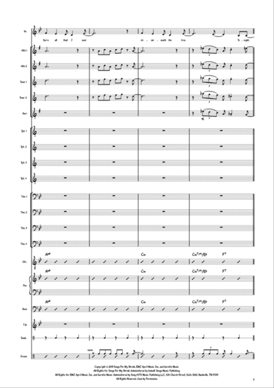 Underneath The Tree Jazz Ensemble scores gallery preview page 6