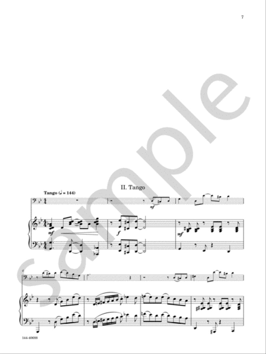 Two Latin Dances Chamber Music scores gallery preview page 6