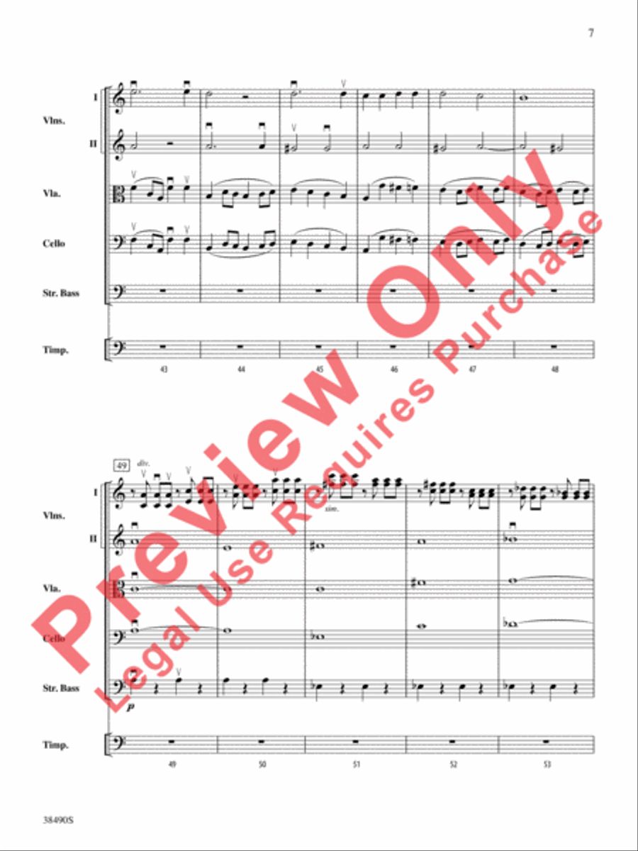 Two Selections from Mozart's Requiem Mass String Orchestra scores gallery preview page 8