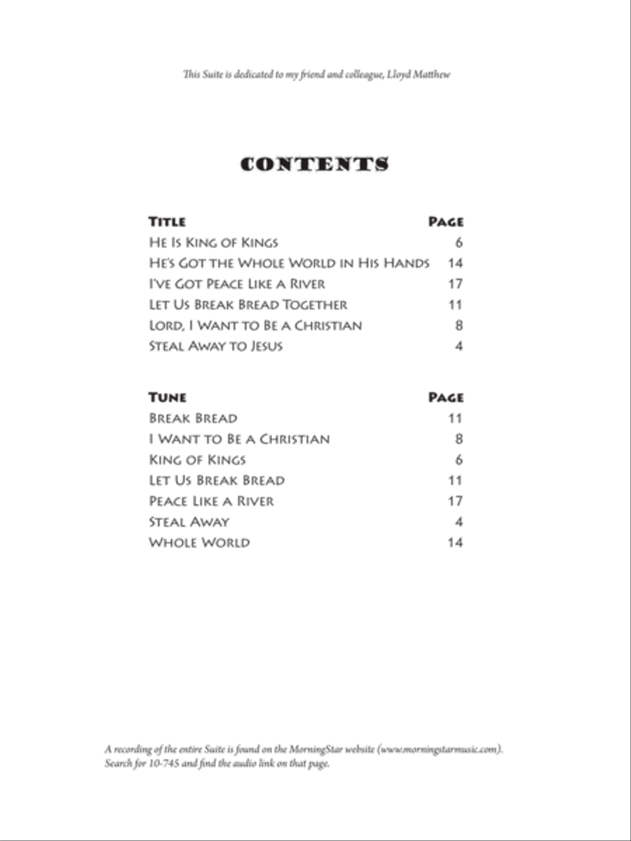Spiritual Suite Spiritual Suite Organ scores gallery preview page 2