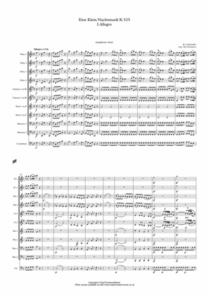 Book cover for Mozart: Serenade No.13 in G "Eine Kleine Nachtmusik” K525 (complete) - wind dectet