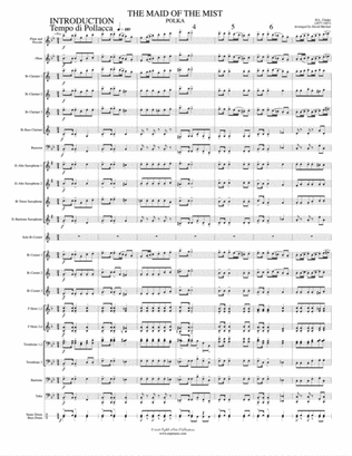 The Maid of the Mist (Solo Cornet and Concert Band): Score