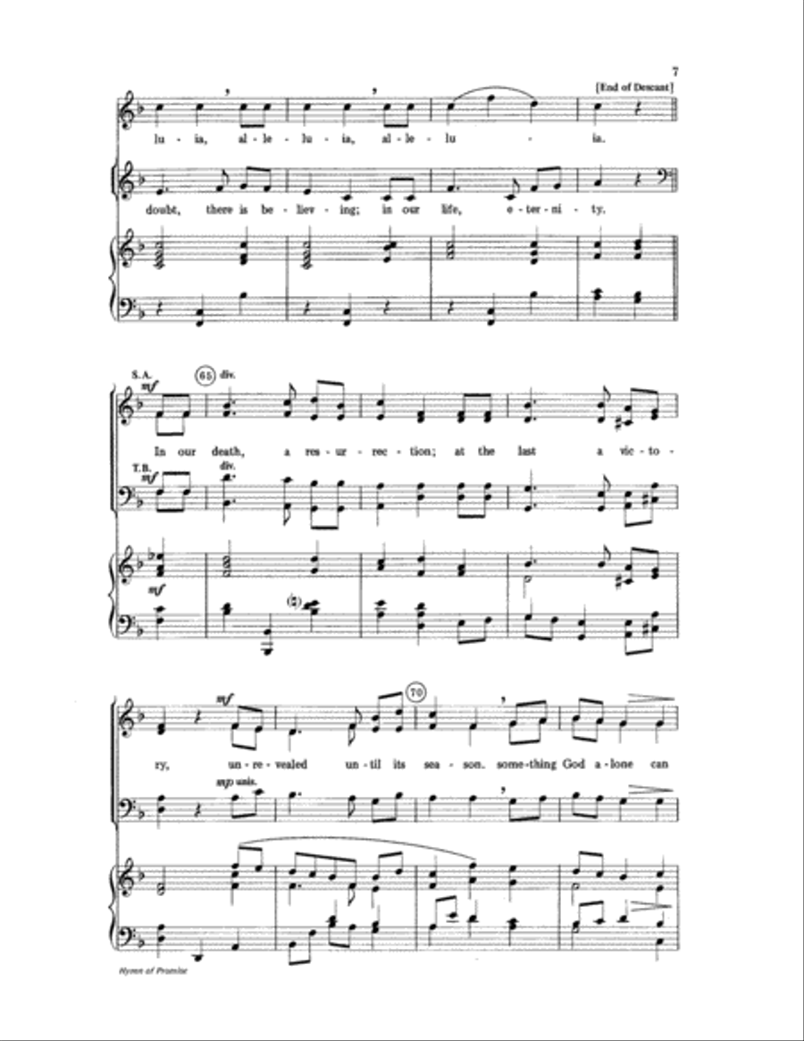 Hymn of Promise Hymn of Promise Choir scores gallery preview page 7