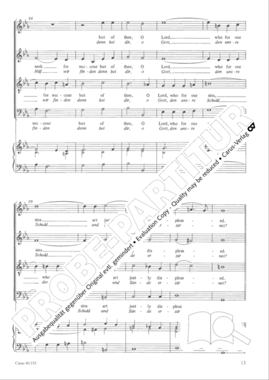 Funeral music of Queen Mary 4-Part scores gallery preview page 14