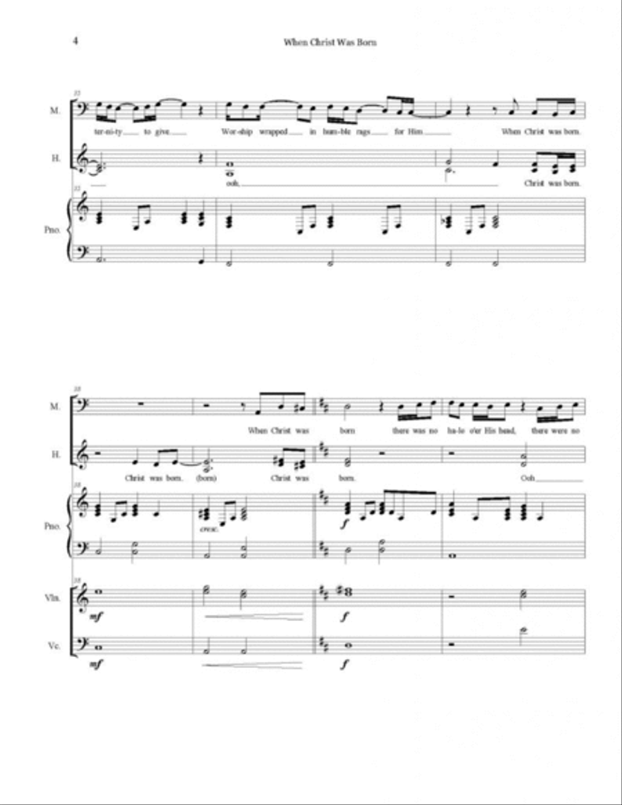 When Christ was Born When Christ was Born Piano, Vocal, Guitar scores gallery preview page 5