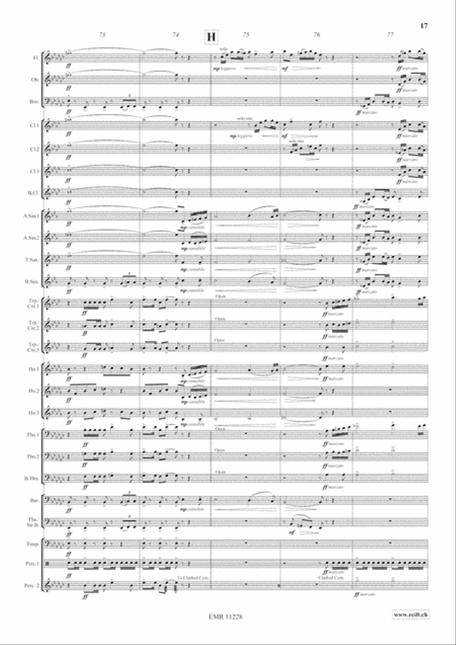 Clouds Concert Band scores gallery preview page 19