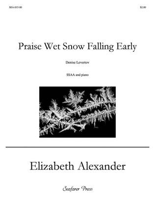 Book cover for Praise Wet Snow Falling Early