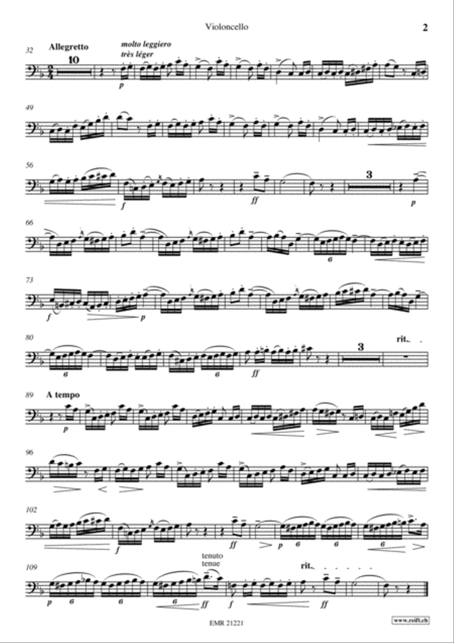 Andante et Allegretto Piano Accompaniment scores gallery preview page 3
