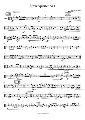 Stringquartet nr 1 Viola Part