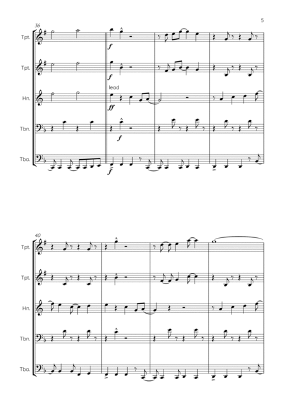 Reach Brass Ensemble scores gallery preview page 5