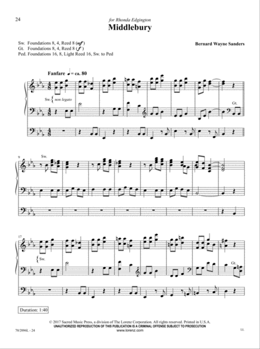 The Organist's Library, Vol. 63 Organ Solo scores gallery preview page 8