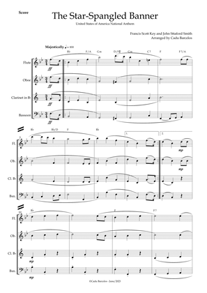 The Star-Spangled Banner - EUA Hymn (Woodwind Quartet) chords