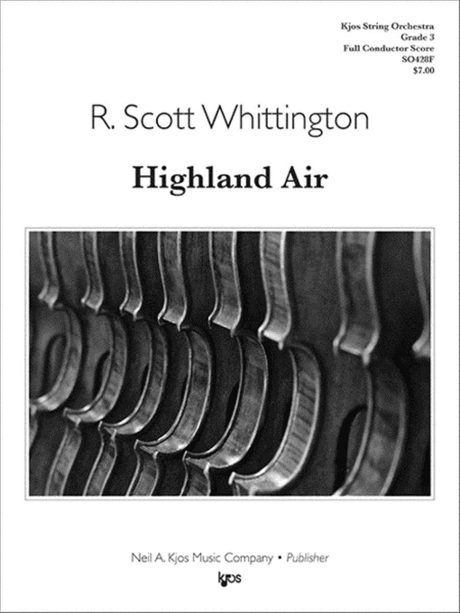 Highland Air - Score String Orchestra scores gallery preview page 1