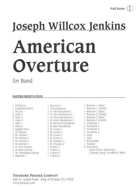 American Overture for Band