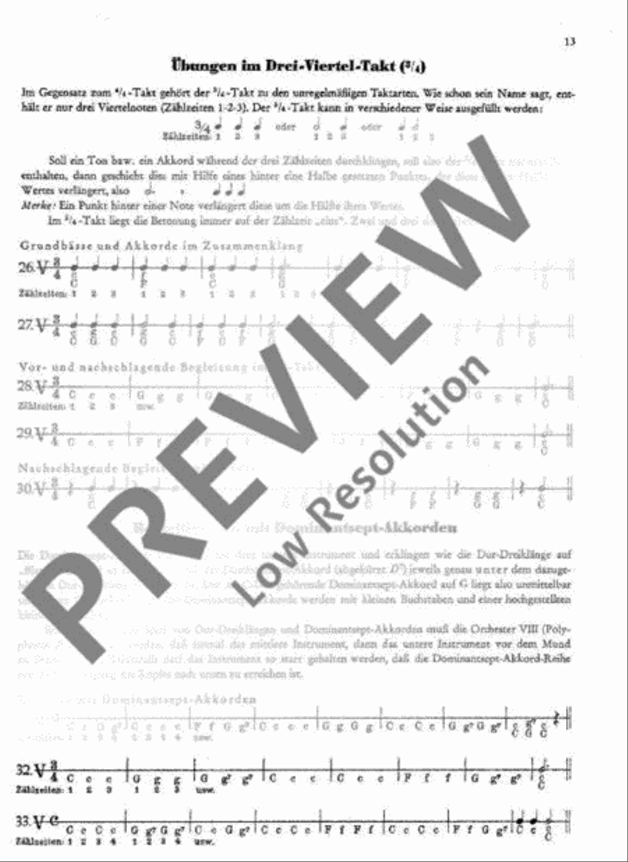 Schule für die Hohner-Mundharmonika Begleit-Instrumente Harp scores gallery preview page 14