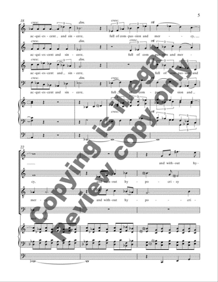 The Properties of Wisdom 4-Part scores gallery preview page 4