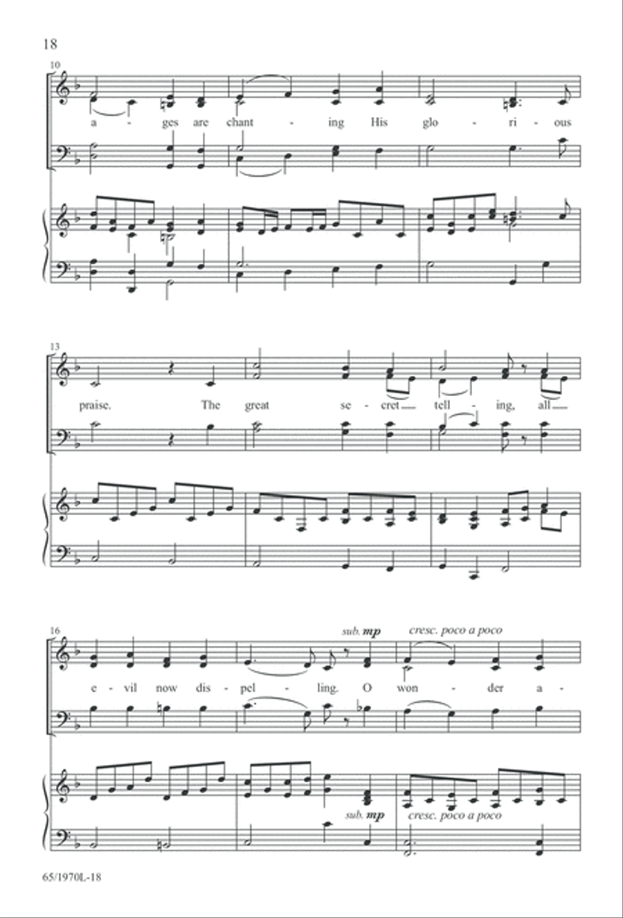 A Great and Mighty Wonder 4-Part scores gallery preview page 19