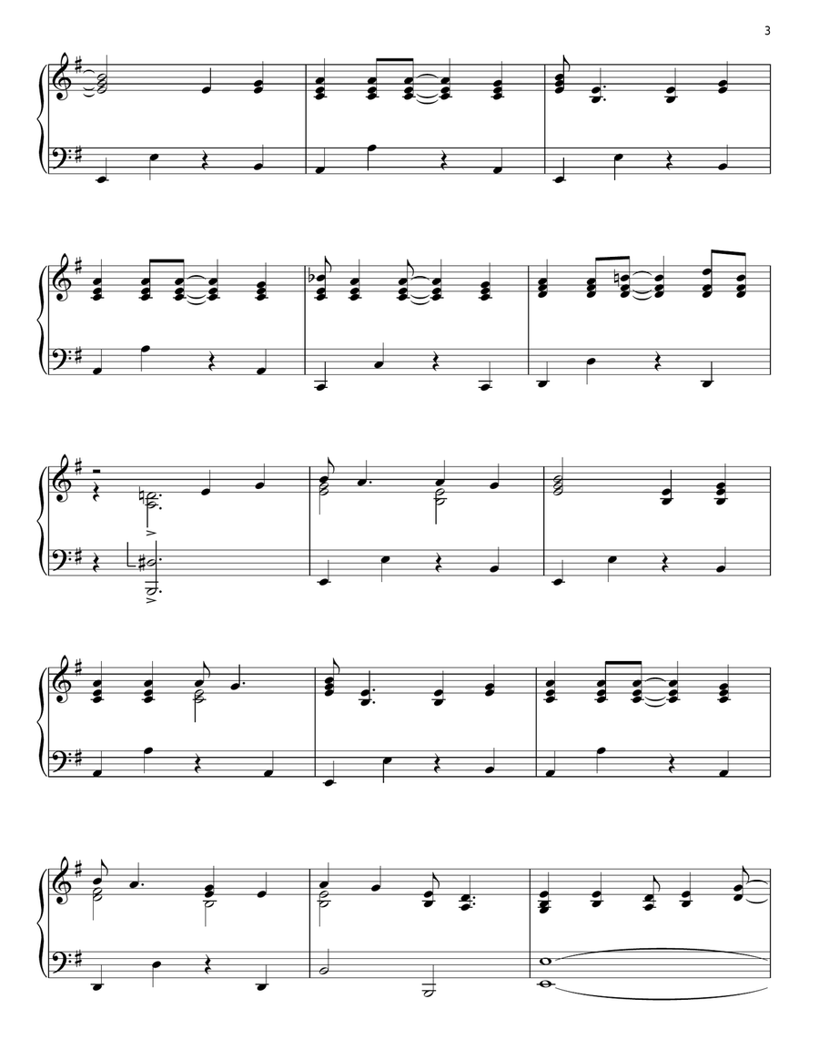 The Stranger Piano Solo scores gallery preview page 3